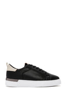 Men's Black Lace-up Leather Sneaker | Derimod Men's Black Lace-up Leather Sneaker | Derimod