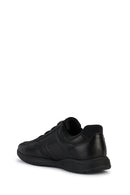 Geox Erkek Siyah Spherica Ec2 Bağcıklı Deri Sneaker | Derimod Geox Erkek Siyah Spherica Ec2 Bağcıklı Deri Sneaker | Derimod
