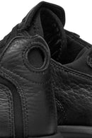 Geox Men's Black U Aerantis A - Tumb Laced Leather Sneaker | Derimod Geox Men's Black U Aerantis A - Tumb Laced Leather Sneaker | Derimod