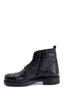 Men's Leather Buckle Detailed Boots | Derimod Men's Leather Buckle Detailed Boots | Derimod