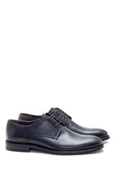 Men's Navy Blue Leather Classic Shoes | Derimod Men's Navy Blue Leather Classic Shoes | Derimod
