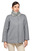 Geox Women's Gray Diamanta Coat | Derimod Geox Women's Gray Diamanta Coat | Derimod