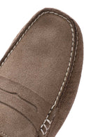 Men's Beige Suede Leather Loafer | Derimod Men's Beige Suede Leather Loafer | Derimod
