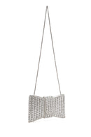 Women's Silver Long Strap Stone Mini Evening Dress Box Clutch Bag | Derimod Women's Silver Long Strap Stone Mini Evening Dress Box Clutch Bag | Derimod