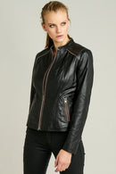 Lolita Kadın Deri Ceket | Derimod Lolita Kadın Deri Ceket | Derimod