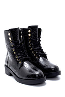 Women's Crocodile Patterned Boots | Derimod Women's Crocodile Patterned Boots | Derimod