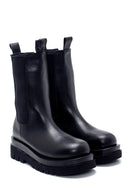 Women's Leather Thick Soled Boots | Derimod Women's Leather Thick Soled Boots | Derimod