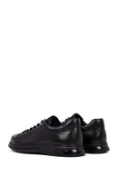 Erkek Siyah Bağcıklı Deri Casual Sneaker | Derimod Erkek Siyah Bağcıklı Deri Casual Sneaker | Derimod