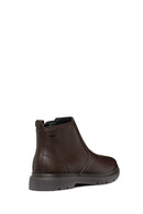 Geox Men's Brown Spherica Ec1 Abx Zippered Waterproof Leather Boots | Derimod Geox Men's Brown Spherica Ec1 Abx Zippered Waterproof Leather Boots | Derimod