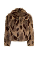 Nevada Kadın Kahverengi Oversize Kürklü Teddy Mont | Derimod Nevada Kadın Kahverengi Oversize Kürklü Teddy Mont | Derimod