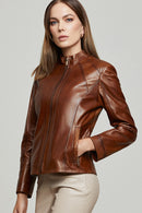 Grace Kadın Deri Ceket | Derimod Grace Kadın Deri Ceket | Derimod