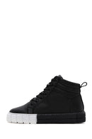 Women's Black High Top Sneaker | Derimod Women's Black High Top Sneaker | Derimod