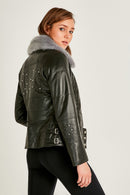 Clara Kadın Deri Ceket | Derimod Clara Kadın Deri Ceket | Derimod