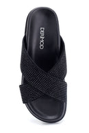Women's Casual Leather Slippers | Derimod Women's Casual Leather Slippers | Derimod