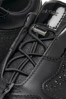 Geox Women's Black Alleniee B Stone Detailed Sneaker | Derimod Geox Women's Black Alleniee B Stone Detailed Sneaker | Derimod