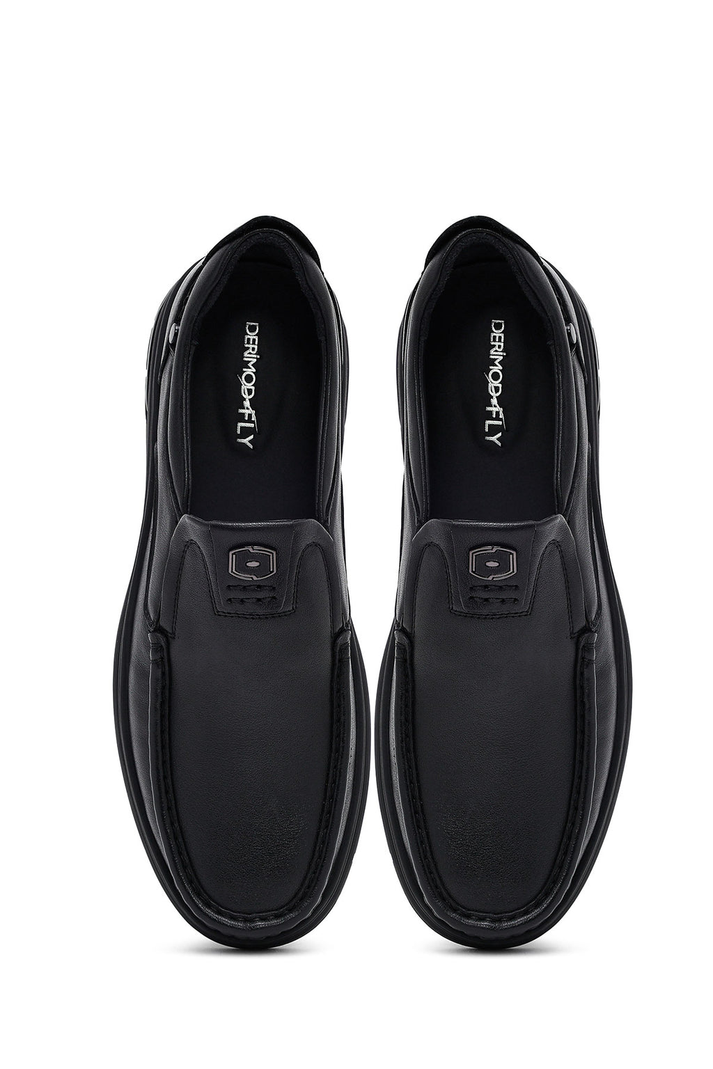 Erkek Siyah Deri Casual Loafer