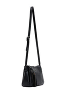Women's Black Crocodile Cross Bag | Derimod Women's Black Crocodile Cross Bag | Derimod