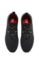 Derimod Zero Men's Black Lace-Up Thick Soled Fabric Sneaker | Derimod Derimod Zero Men's Black Lace-Up Thick Soled Fabric Sneaker | Derimod