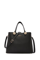Women's Black Long Strap Shoulder Bag | Derimod Women's Black Long Strap Shoulder Bag | Derimod