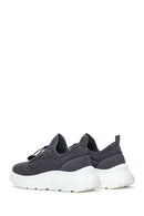 Kadın Gri Kalın Tabanlı Kumaş Sneaker | Derimod Kadın Gri Kalın Tabanlı Kumaş Sneaker | Derimod