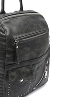 Women's Gray Metal Detailed Backpack | Derimod Women's Gray Metal Detailed Backpack | Derimod