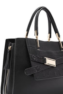 Kadın Siyah Uzun Askılı Klasik Kol Çantası | Derimod Kadın Siyah Uzun Askılı Klasik Kol Çantası | Derimod