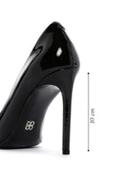 Women's Black Patent Leather High Thin Heel Stiletto | Derimod Women's Black Patent Leather High Thin Heel Stiletto | Derimod