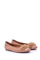Women's Beaded Ballerinas | Derimod Women's Beaded Ballerinas | Derimod