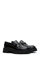 Kadın Siyah Deri Maskülen Loafer | Derimod Kadın Siyah Deri Maskülen Loafer | Derimod