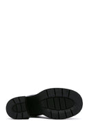 Kadın Siyah Deri Platform Topuklu Bot | Derimod Kadın Siyah Deri Platform Topuklu Bot | Derimod