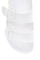Men's Leather Double Buckle Slippers | Derimod Men's Leather Double Buckle Slippers | Derimod