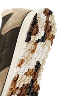 Erkek Vizon Bağcıklı Deri Sneaker | Derimod Erkek Vizon Bağcıklı Deri Sneaker | Derimod