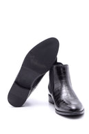 Women's Crocodile Patterned Leather Boots | Derimod Women's Crocodile Patterned Leather Boots | Derimod