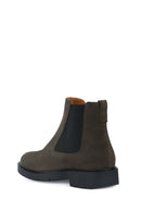 Geox Women's Grey Spherica Ec1 Suede Chelsea Boots | Derimod Geox Women's Grey Spherica Ec1 Suede Chelsea Boots | Derimod