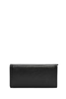 Women's Black Wallet with Strap Detail | Derimod Women's Black Wallet with Strap Detail | Derimod