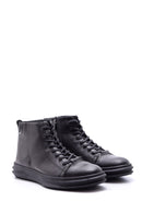 Men's Zipper Detailed Leather Boots | Derimod Men's Zipper Detailed Leather Boots | Derimod