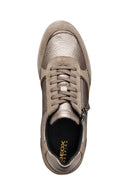 Geox Women's Mink Ilde Taup Lace-Up Thick-Soled Sneaker | Derimod Geox Women's Mink Ilde Taup Lace-Up Thick-Soled Sneaker | Derimod