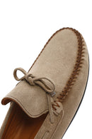 Erkek Bej Süet Deri Casual Loafer | Derimod Erkek Bej Süet Deri Casual Loafer | Derimod