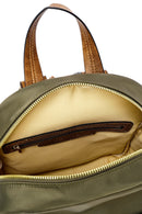 Woman Green Fabric Backpack | Derimod Woman Green Fabric Backpack | Derimod