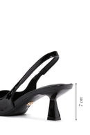 Women's Black Open Back Thin Heeled Shoes | Derimod Women's Black Open Back Thin Heeled Shoes | Derimod