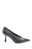 Kadın Deri Topuk Detaylı Stiletto | Derimod Kadın Deri Topuk Detaylı Stiletto | Derimod