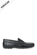 Geox Men's Black U Moner 2Fit Casual Leather Loafer | Derimod Geox Men's Black U Moner 2Fit Casual Leather Loafer | Derimod