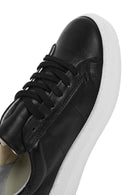 Kadın Siyah Bağcıklı Deri Sneaker | Derimod Kadın Siyah Bağcıklı Deri Sneaker | Derimod