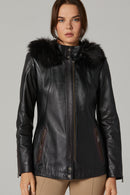Laura Kadın Deri Ceket | Derimod Laura Kadın Deri Ceket | Derimod