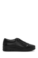 Woman Black Leather Comfort Shoes | Derimod Woman Black Leather Comfort Shoes | Derimod