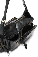 Kadın Siyah Uzun Askılı Omuz Çantası | Derimod Kadın Siyah Uzun Askılı Omuz Çantası | Derimod