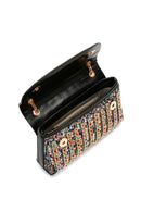 Women's Multicolored Long Strap Stone Evening Shoulder Bag | Derimod Women's Multicolored Long Strap Stone Evening Shoulder Bag | Derimod
