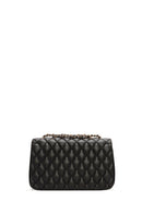 Women Black Long Strap Quilted Shoulder Bag | Derimod Women Black Long Strap Quilted Shoulder Bag | Derimod