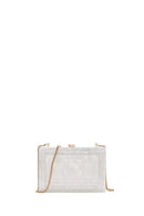Women's White Long Strap Mini Clutch Bag | Derimod Women's White Long Strap Mini Clutch Bag | Derimod