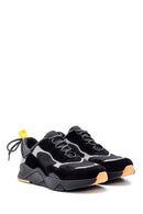 Erkek Süet Detaylı Deri Sneaker | Derimod Erkek Süet Detaylı Deri Sneaker | Derimod